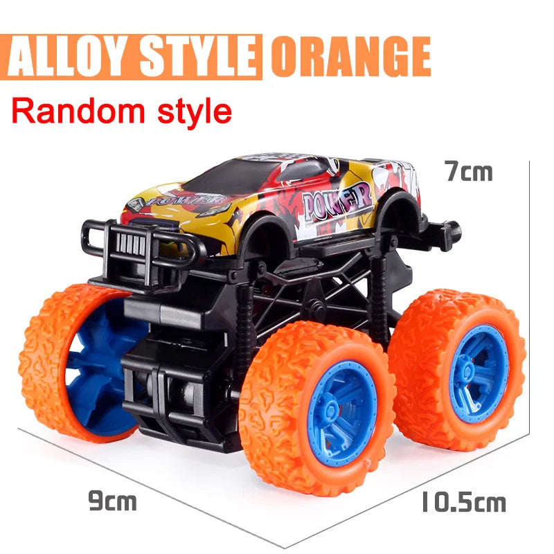 Pull Back Toy Car Inertial Rotation Car Four-wheel Drive Off-road Vehicle SUV Racing Power Car Children's Toy CarGift Quick Pick Grocers